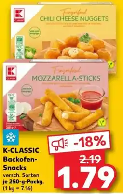 Kaufland K-CLASSIC Backofen Snacks Angebot