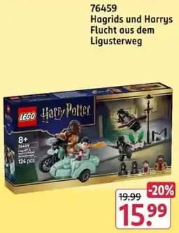 Rossmann LEGO Harry Potter 76459 Hagrids und Harrys Flucht aus dem Ligusterweg Angebot