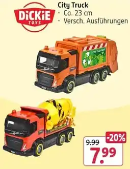 Rossmann DICKIE City Truck Angebot