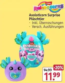 Rossmann ZURU Rainbocorns Axolotlcorn Surprise Plüschtier Angebot
