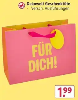 Rossmann Dekowelt Geschenktüte Angebot