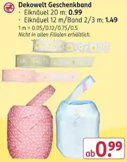 Rossmann Dekowelt Geschenkband Angebot