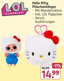 Rossmann LOL SURPRISE! Hello Kitty Plüschanhänger Angebot
