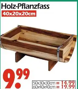 Wreesmann Holz-pflanzfass 40x20x20 cm Angebot