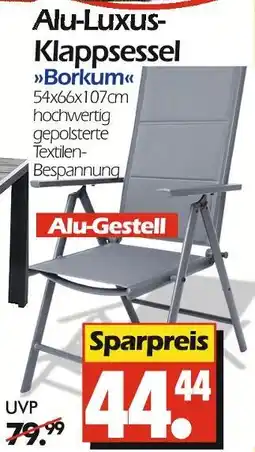 Wreesmann Alu-luxus-klappsessel borkum Angebot