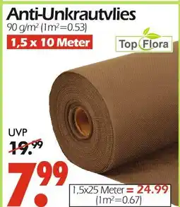 Wreesmann Top flora anti-unkrautvlies 1,5 x 10 meter Angebot