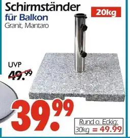 Wreesmann Schirmständer 20 kg Angebot