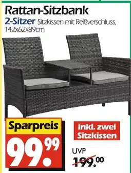 Wreesmann Rattan-sitzbank Angebot