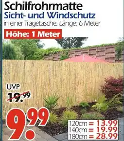 Wreesmann Schilfrohrmatte 1 meter Angebot