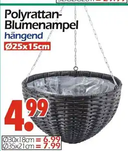 Wreesmann Polyrattan-blumenampel Angebot