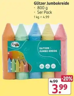 Rossmann Glitzer Jumbokreide Angebot