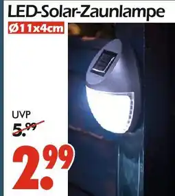 Wreesmann Led-solar-zaunlampe Angebot