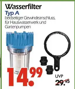 Wreesmann Wasserfilter type a Angebot