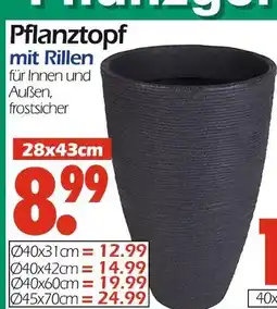 Wreesmann Pflanztopf ø 28x43 cm Angebot