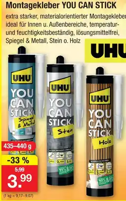 Zimmermann Uhu montagekleber you can stick Angebot