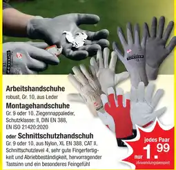 Zimmermann Arbeitshandschuhe Angebot