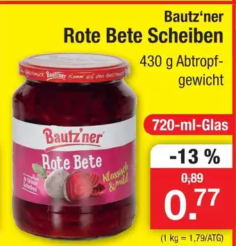 Zimmermann Bautz'ner rote bete scheiben Angebot