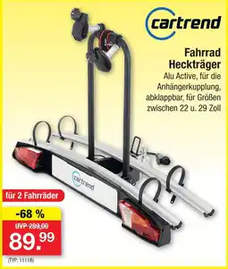 Zimmermann Cartrend fahrrad heckträger alu active Angebot