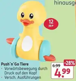 Rossmann Push'n'Go Tiere Angebot