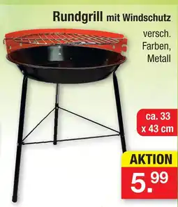 Zimmermann Rundgrill mit windschutz Angebot