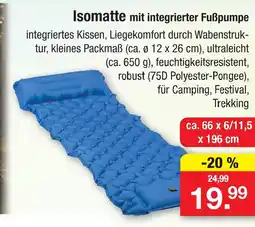 Zimmermann Isomatte mit integrierter fußpumpe Angebot