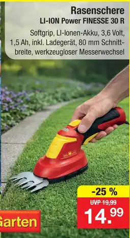 Zimmermann Wolf garten rasenschere li-ion power finesse 30 r Angebot