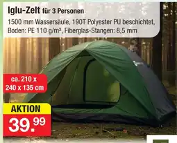 Zimmermann Iglu-zelt für 3 personen Angebot