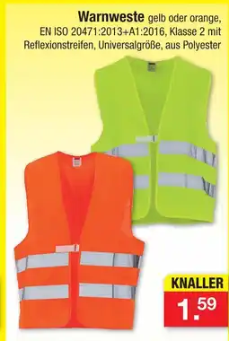 Zimmermann Warnweste gelb Angebot