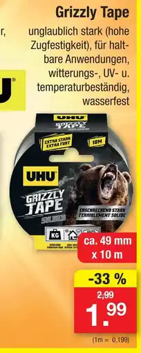 Zimmermann Uhu grizzly tape Angebot