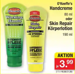 Zimmermann O'keeffe's working hands handcreme Angebot