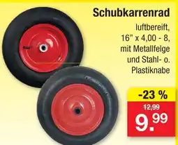 Zimmermann Schubkarrenrad Angebot