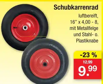 Zimmermann Schubkarrenrad Angebot