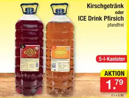 Zimmermann Kirschgetränk oder ice drink pfirsich Angebot