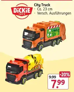 Rossmann Dickie toys city truck - city cleaner Angebot