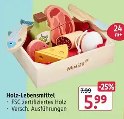 Rossmann Miniju holz-lebensmittel Angebot