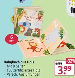 Rossmann Miniju babybuch safari Angebot