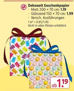 Rossmann Dekowelt geschenkpapier matt Angebot