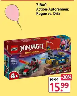 Rossmann Lego ninjago dragons rising 71840 action-autorennen: rogue vs. drix Angebot