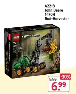 Rossmann Lego 42218 john deere 1470h rad-harvester Angebot
