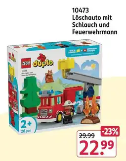 Rossmann Lego duplo löschauto mit schlauch und feuerwehrmann Angebot