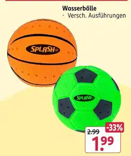 Rossmann Splash wasserball Angebot