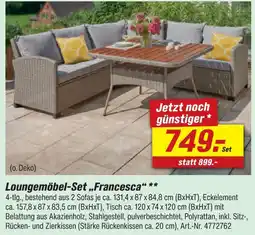 toom Baumarkt Loungemöbel-set francesca Angebot