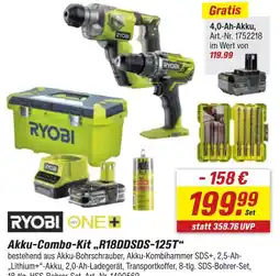 toom Baumarkt Ryobi akku-combo-kit r18ddsds-125t Angebot