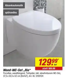 toom Baumarkt Wand-wc-set rio Angebot
