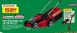 toom Baumarkt Einhell akku-rasenmäher-set ge-cm 30 li ct Angebot