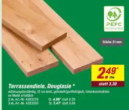 toom Baumarkt Terrassendiele, douglasie Angebot