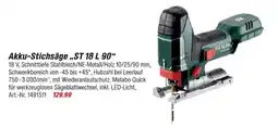 toom Baumarkt Metabo akku-stichsäge st 18 l 90 Angebot