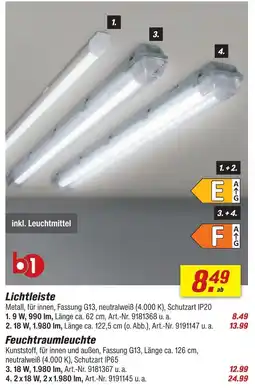 toom Baumarkt B1 lichtleiste 9 w Angebot