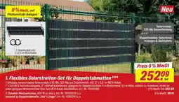 toom Baumarkt Flexibles solarstreifen-set für doppelstabmatten Angebot