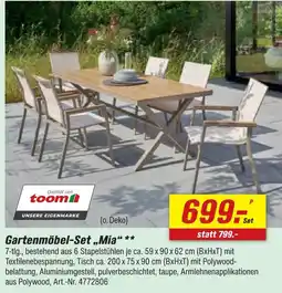 toom Baumarkt Toom gartenmöbel-set mia Angebot